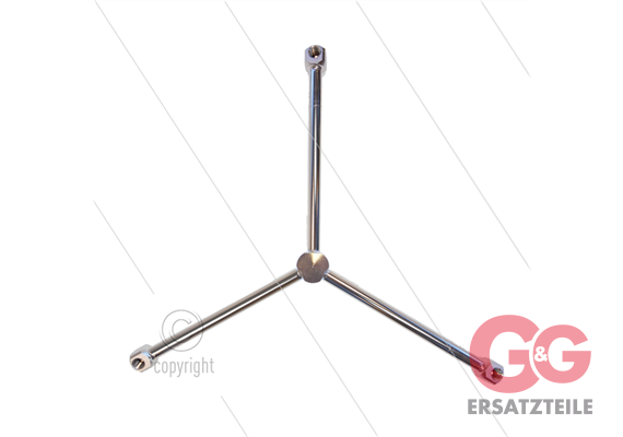 Rotorarm - TKA-3W3 - Ø350mm - 275 Bar - 3/8" IG - Düsen 3 x 1/8" IG
