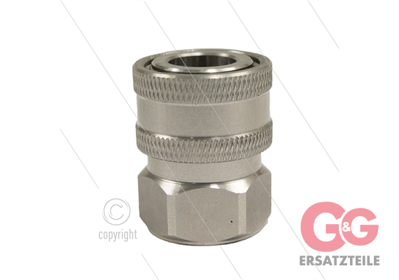 RP-Click - Schnellkupplung (Snap-Tite) - Edelstahl-250 Bar - Ø12,9mm - max 200°C - 3/8" IG