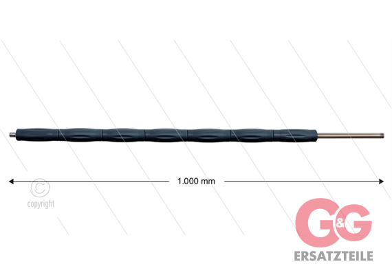 RP10 Lanze - L=1000mm - gerade - Edelstahl - Isolierung L=69