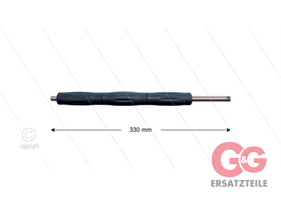 RP10 Lanze - L=330mm - gerade - Edelstahl - Isolierung L=295mm - 400 Bar