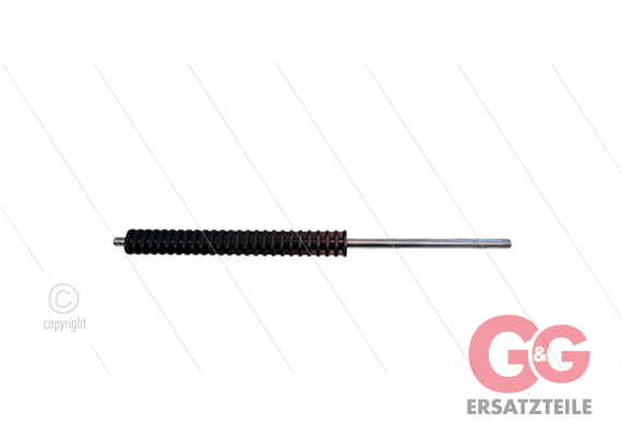 RP3 Edelstahl Lanze L=500mm - 400 Bar - mit umspritzter Isolierung