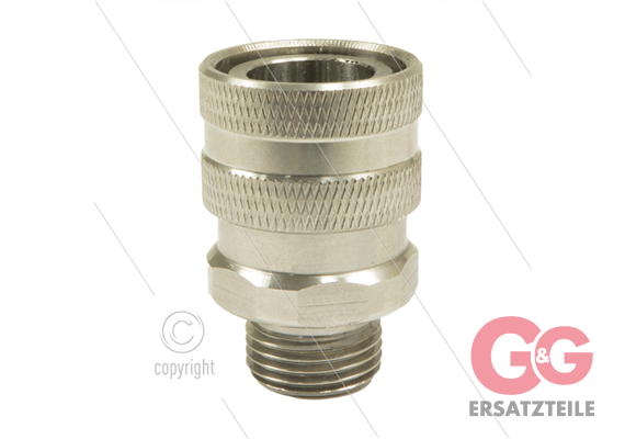 RP3100 - Kupplung - Edelstahl - 250 Bar - 1/2" AG