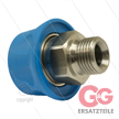 RP3100 - Kupplung - Edelstahl mit Kunststoffring - 250 Bar - max 150°C - 1/2" AG | Bild 2