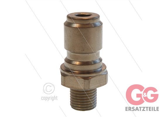 RP3100 - Nippel - Edelstahl - 250 Bar - Ø17,8mm - max 150°C - 1/4" AG