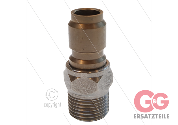 RP3100 - Nippel - Edelstahl - 250 Bar - Ø17,8mm - max 150°C - 3/8" AG