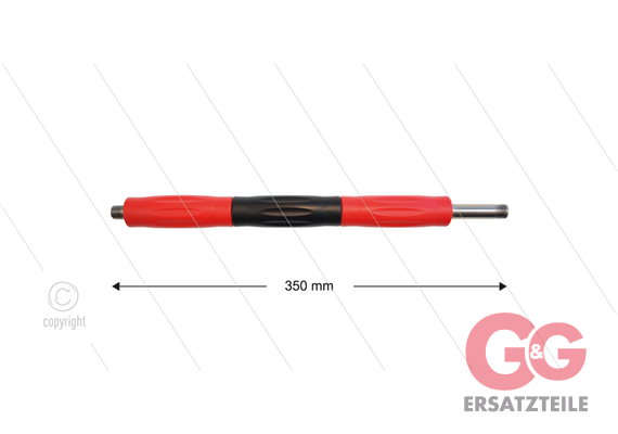 RP50 Lanze - L=350mm - gerade - VA - Isolierung rot/schwarz L=295mm - 500 Bar - max 80°C