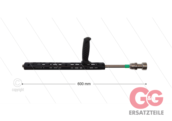 RP72 Schaumlanze - L=60cm - Düse 2,0 - 1/4" AG - grüne Markierung - (< 15 l/min)