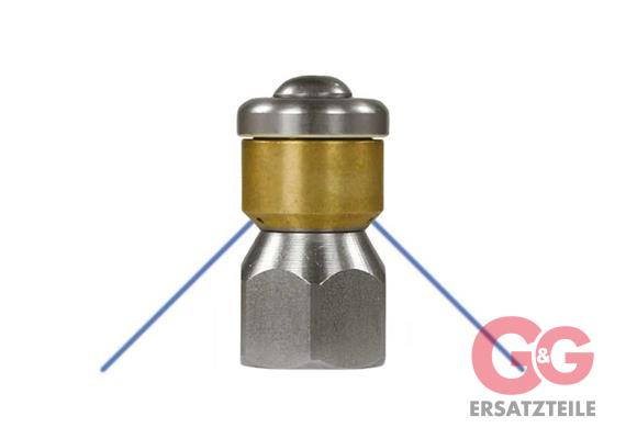 RR-Düse ST-49.1 rotierend 1/4"IG Düse=090 Suttner Rotations-Rohrreinigungsdüse ST-49.1