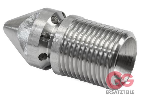 RR-Düse VA 3/8"AG 060 mit Frontbohrung