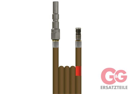 RR-Leitung DN04 300 Bar 10 M. KW-Profi : rot. Düse Bronze