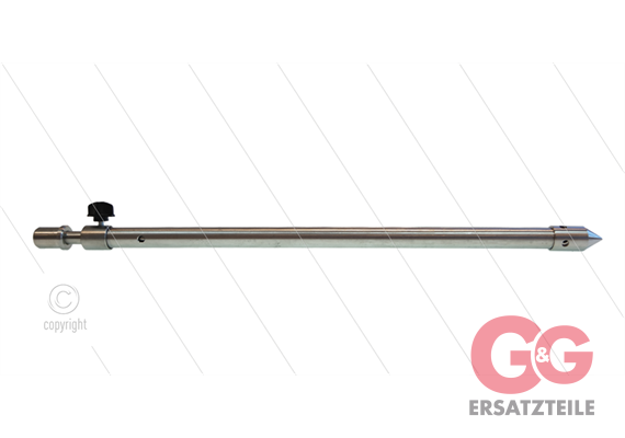 S10 - Saugrohr passend zu TS12 Sandstrahlkopf - L=500mm - Anschluss Ø21mm