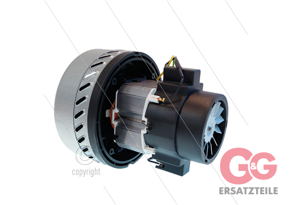 Saugerturbine - 1200 W - 230V - Bauart bypass - mit Thermoschutz - GH=177mm - TBH=67mm - Ø
