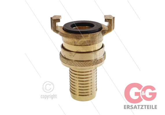 Saugkupplung - Messing - Geka - Ø25mm - 1" Schlauchtülle