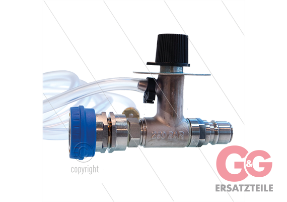 Schauminjektor KEW - Edelstahl - max 250 Bar - 15 l/min - 2m schlauch mit filter - für agg