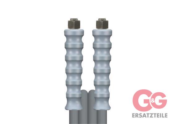 Schlauch 1SN-06 Grau 10 M.DKOL 18 + GKS Grau glatt