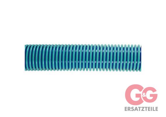 Schlauch 38 mm blau-türkis CarWash Rolle 16 Meter  Rollenlänge 16 Meter
