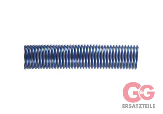 Schlauch 50 mm silber/blau Meterware max. 30 Meter