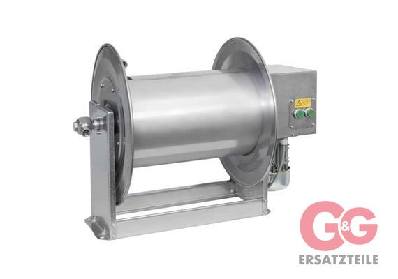 Schlauchaufoller DN10 100 M. 1/2"IG:1/2"IG Motort 230V/50Hz Wechselstrom