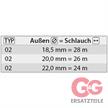 Schlauchaufr. 28 M. 1/2-1/2 IG VA/ABS Grau | Bild 5