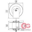 Schlauchaufr. DN19 60 M. 200 bar 3/4"IG:3/4"IG Edelstahl | Bild 2