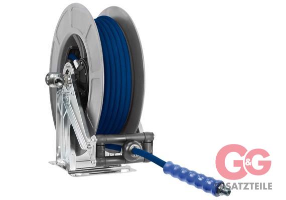 Schlauchaufroller 20 M. 1/2"IG:3/8"AG ABS-grau Schlauch