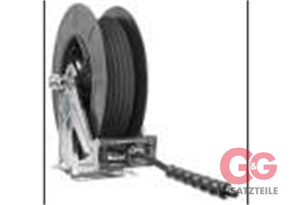 Schlauchaufroller 20 M 1/2"IG:3/8"AG ABS-Schwarz Schlauch