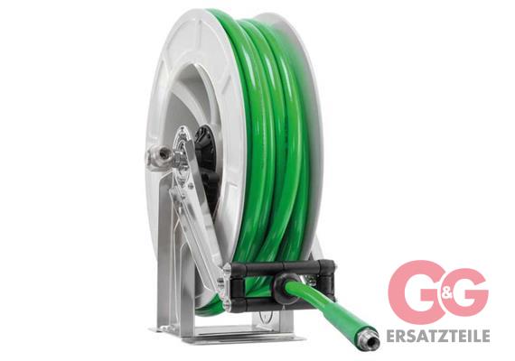 Schlauchaufroller 24 M. 1/2"IG:1/2"AG ABS-grau PUReClean365+® NW12 grün 65 bar
