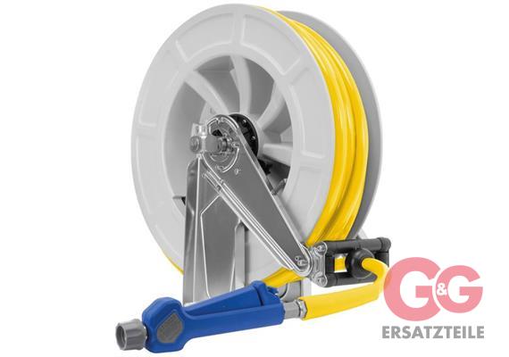 Schlauchaufroller 24 M. 1/2"IG: Pistole. ABS-grau PUReClean365+® NW12 gelb 24,5 bar