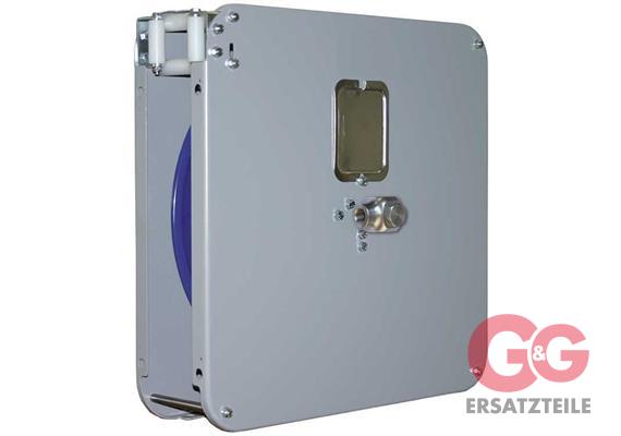Schlauchaufroller SoST-14 DN10 400 bar 90°C PU 3/8"IG:1/2"IG für 14 Meter