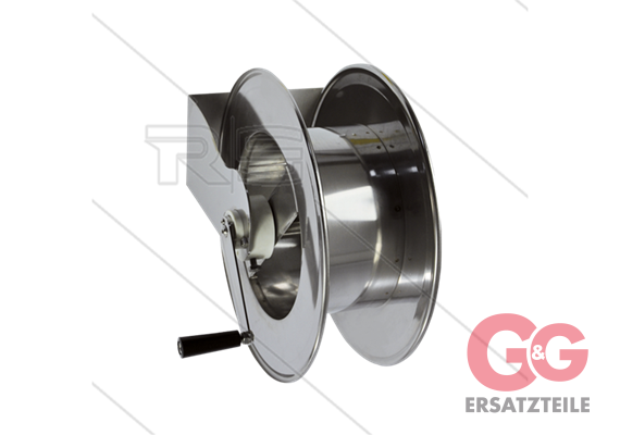 Schlauchaufroller Stahl lackiert - 25m - max 250 Bar - Schlauch: 35m 3/8" - 25m 1/2" - Ans