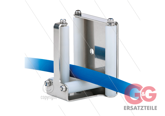 Schlauchführung - Edelstahl 304 - Boden- und Wandbefestigung - HxBxT: 124x103x91mm