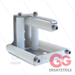 Schlauchführung - Edelstahl 304 - Boden- und Wandbefestigung - HxBxT: 124x103x91mm | Bild 2