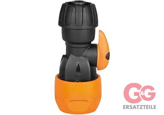 Schlauchkupplung uni.1/2 PVC mit Hahn