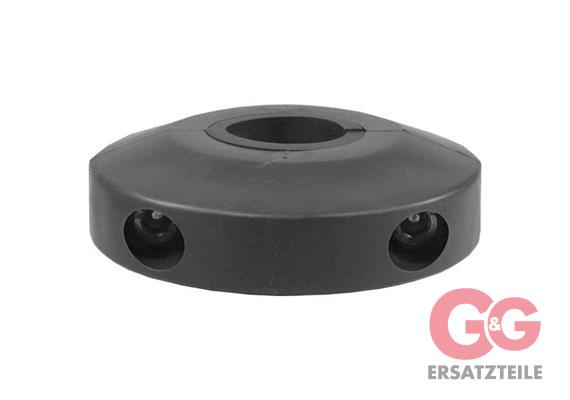 Schlauchstopper kpl. 10-34 mm / AD 80 mm / Schwarz