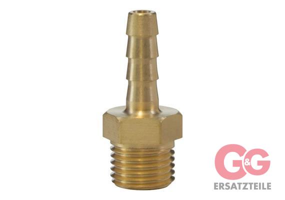 Schlauchtülle 1/4"AG-06 Messing