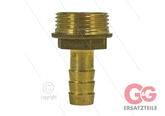 Schlauchtülle - Messing - Ø13mm - 3/4" AG