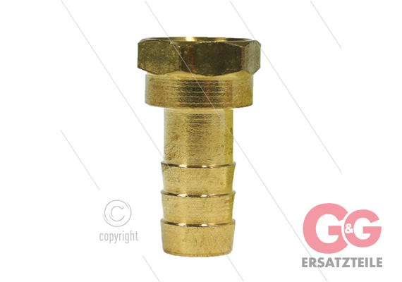 Schlauchtülle - Messing - Ø13mm - 3/8" IG