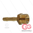 Schlauchtülle - Messing - Ø6mm - 3/8" AG - konisch dichtend | Bild 2