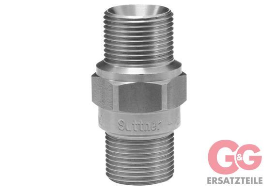 Schlauchverbinder M22x1,5 AG : M22x1,5 AG Edelstahl