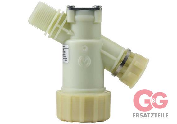 Schmutzfänger 3/4"IG : 3/4"AG Kunststoff mit Zwangsabsperrung