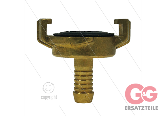 Schnellkupplung - Messing - Geka - Ø10mm - 3/8" Schlauchtüll