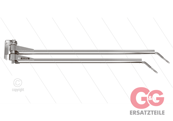 Schwenkarm WAD Wandbefestigung doppelt L=2050/2250
