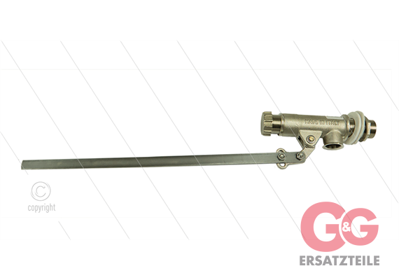 Schwimmerventil - Messing - ohne Schwimmerball - 12 Bar - L=530mm - max 60°C - 3/4" AG - D