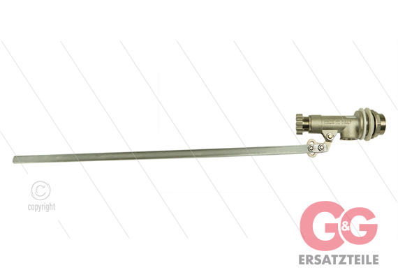 Schwimmerventil - Messing - ohne Schwimmerball - 12 Bar - L=650mm - max 60°C - 1 1/4" AG -