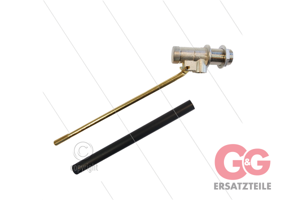 Schwimmerventil - Messing - ohne Schwimmerball - 5 Bar - L=255mm - max 60°C - 1/2" AG - Du