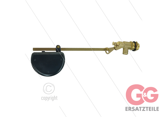 Schwimmerventil RG60 - Messing - max 6 Bar - L=383mm - max 60°C - 3/4" AG - Durchflussmeng