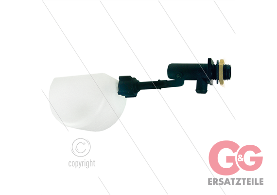 Schwimmmerventil RG30 - Kunststoff - 10 bar - L=260mm - max 60°C - 1/2" AG - Durchflussmen
