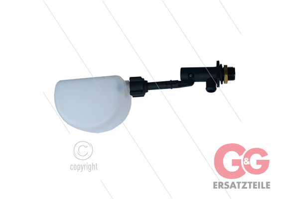 Schwimmmerventil RG30 - Kunststoff - 10 bar - L=260mm - max 60°C - 3/8" AG - Durchflussmen
