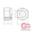 Sechskantmutter M8 DIN982 Edelstahl A2, blank Selbstsichernde Muttern | Bild 2