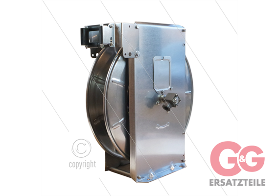 ST20/10/e - Automatischer Schlauchaufroller - Edelstahl - max 300 Bar - Schlauchlänge(max)